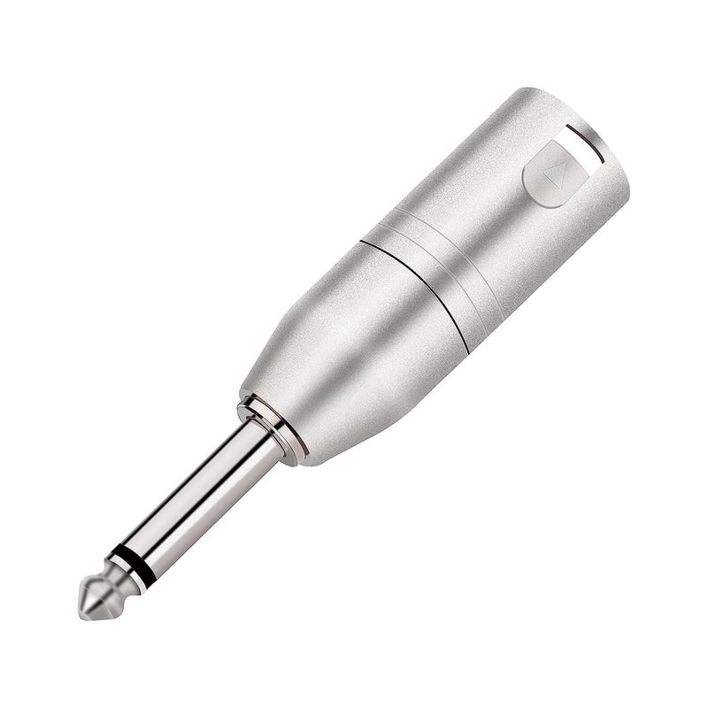 JOMLEY محول JOMLEY 1/4 بوصة TS مونو إلى XLR ذكر، موصل صوتي غير متوازن 1/4 بوصة TS مونو إلى XLR ذكر - عبوة من 2 - Image 3